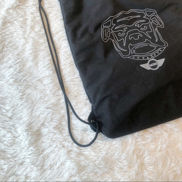 BMW Mini French Bulldog Drawstring Backpack NWT - Picture 6 of 8